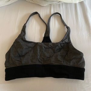 Lululemon black/ grey sports bra size 2